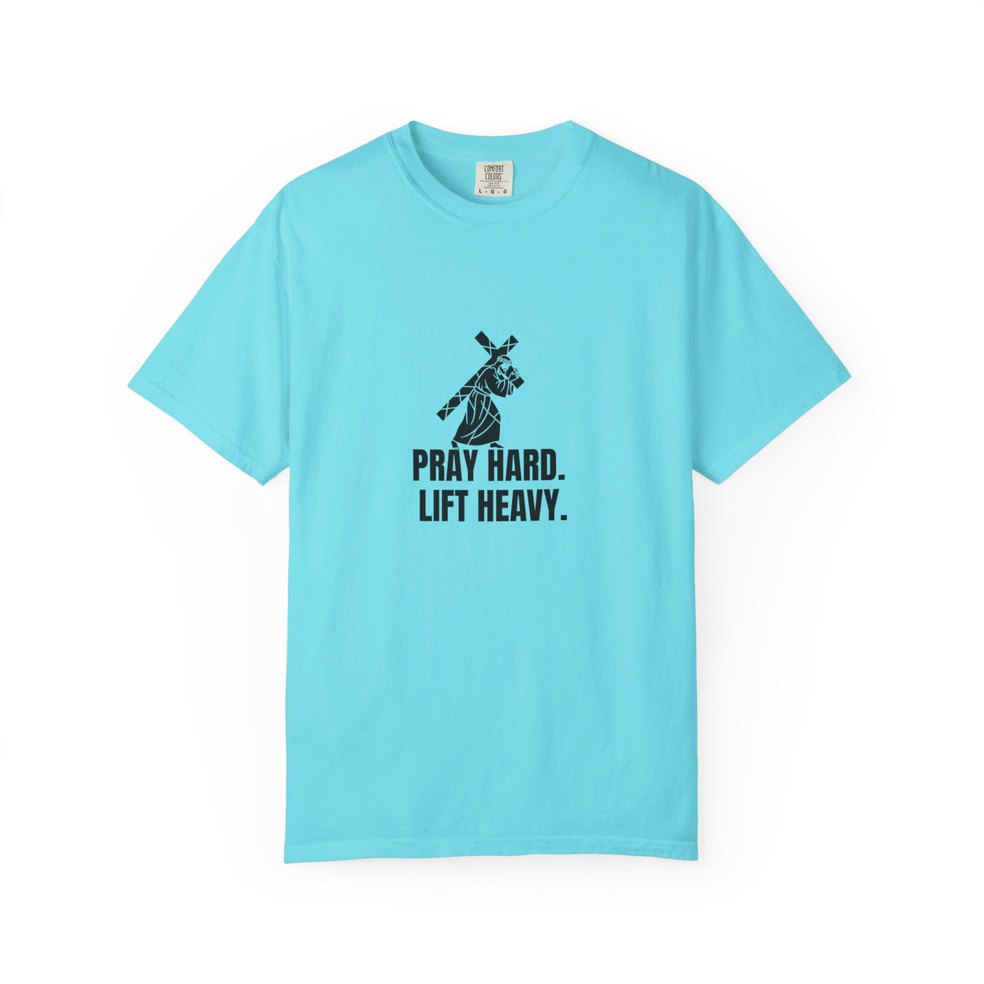 Pray Hard Lift Heavy Tee, Inspirational  Apparel