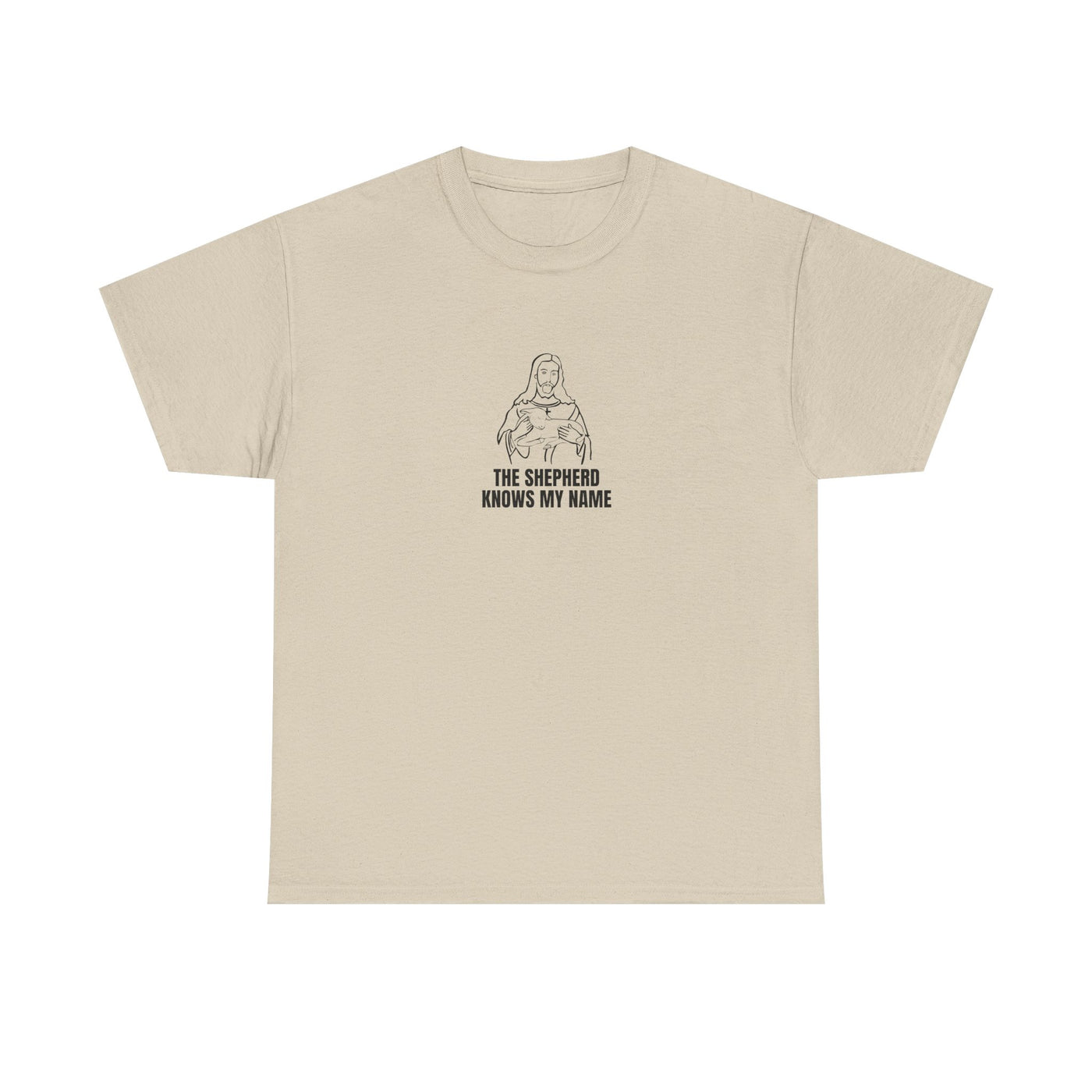 Shepherd Tee, Unisex Heavy Cotton Tee for Faith, Christian Gift, Religious Apparel, Bible Quotes, Everyday Wear