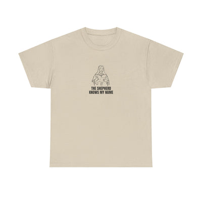Shepherd Tee, Unisex Heavy Cotton Tee for Faith, Christian Gift, Religious Apparel, Bible Quotes, Everyday Wear