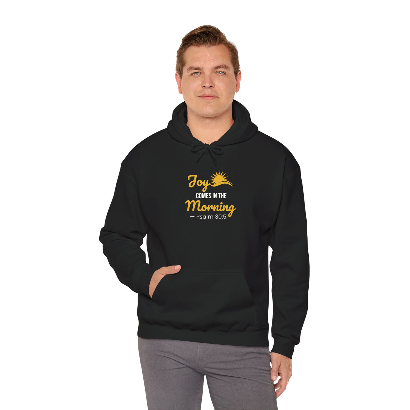 Joy Comes in the Morning Hoodie, Inspirational  Sweatshirt