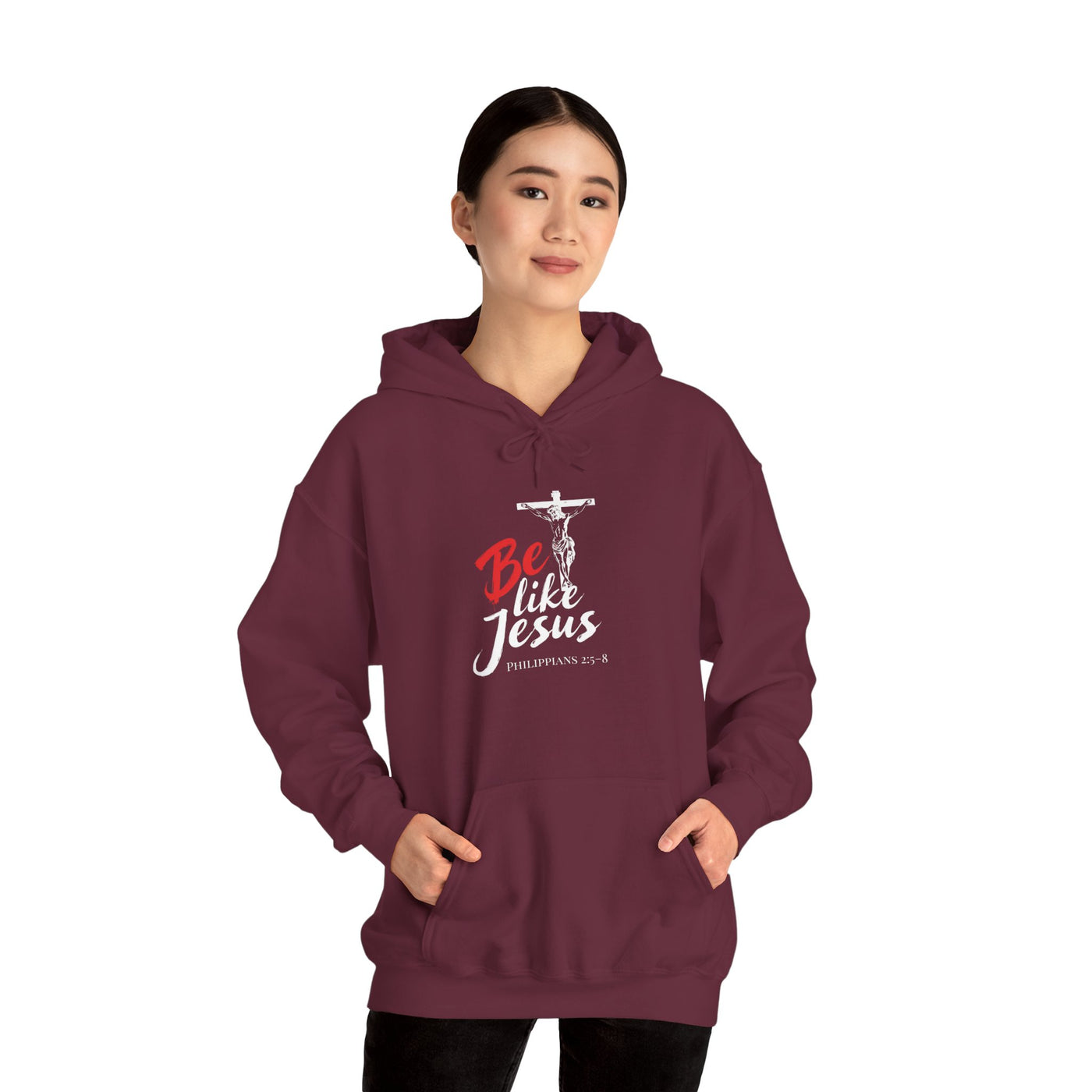 Faith-Inspired Hooded Sweatshirt - Be Like Jesus, Inspirational Apparel, Religious Hoodie
