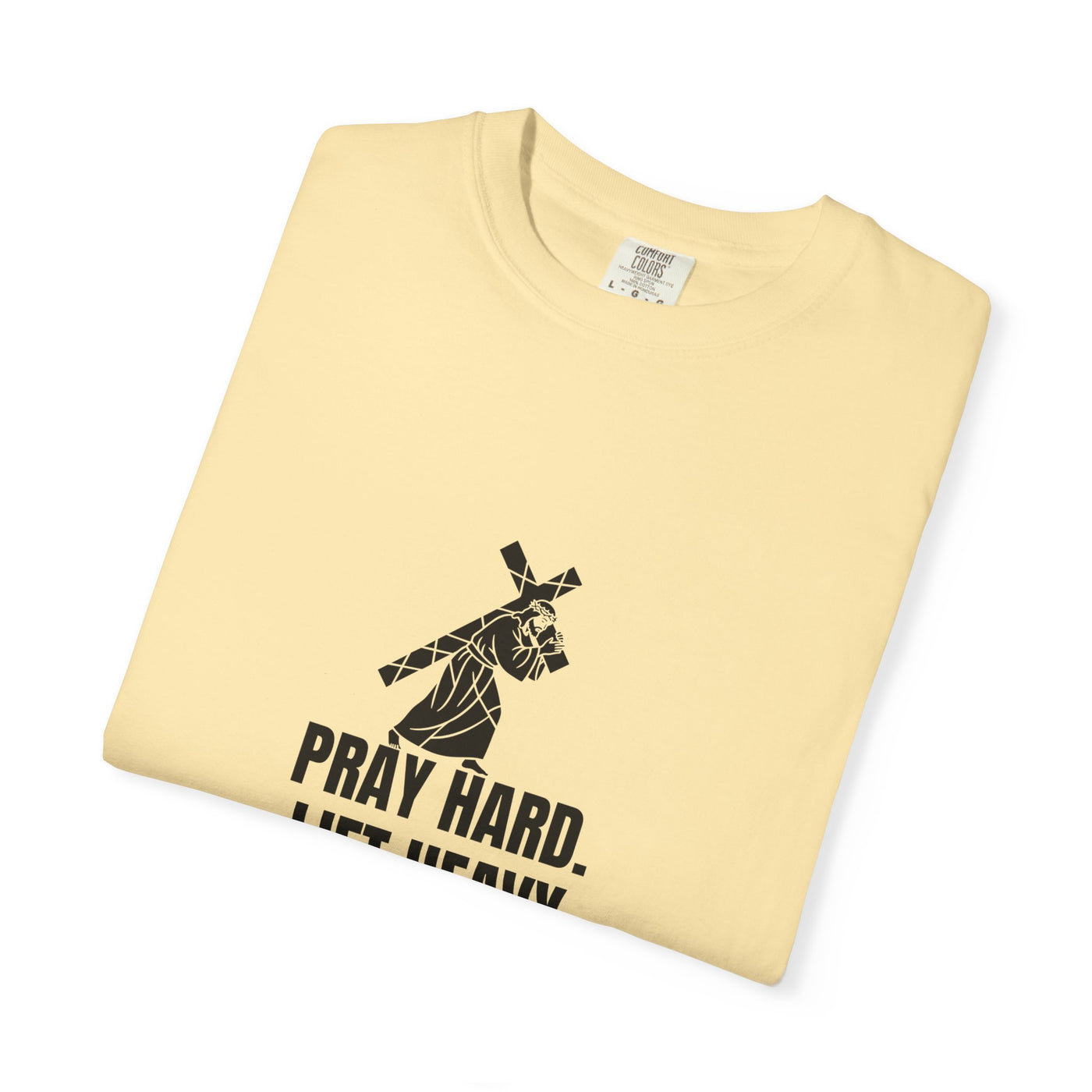 Pray Hard Lift Heavy Tee, Inspirational  Apparel