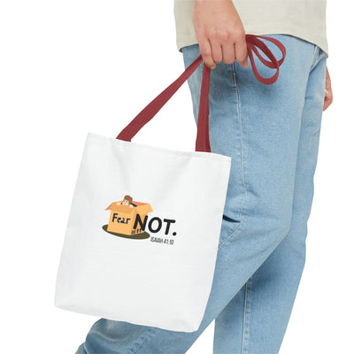 Fear Not Inspirational Tote Bag, Motivational Shopping Bag
