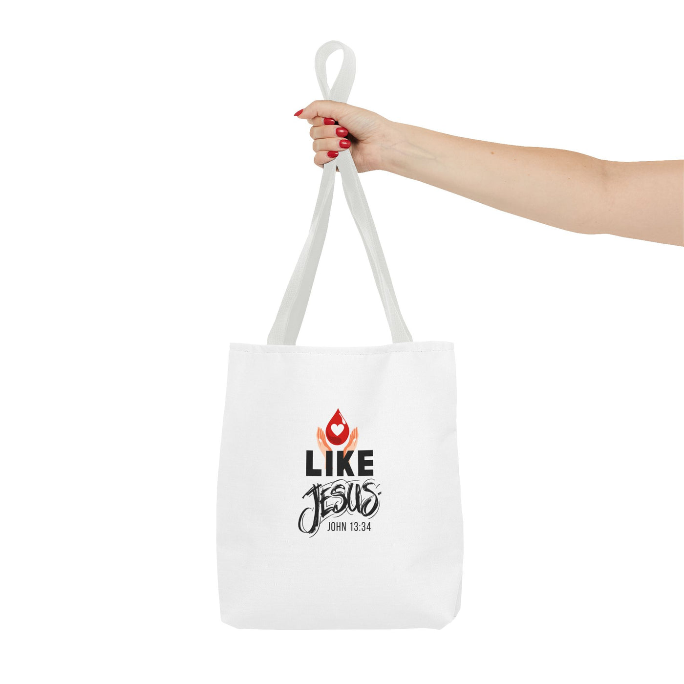 Inspirational Tote Bag - Love Like Jesus, Christian Gift, Bible Verse Bag, Everyday Use
