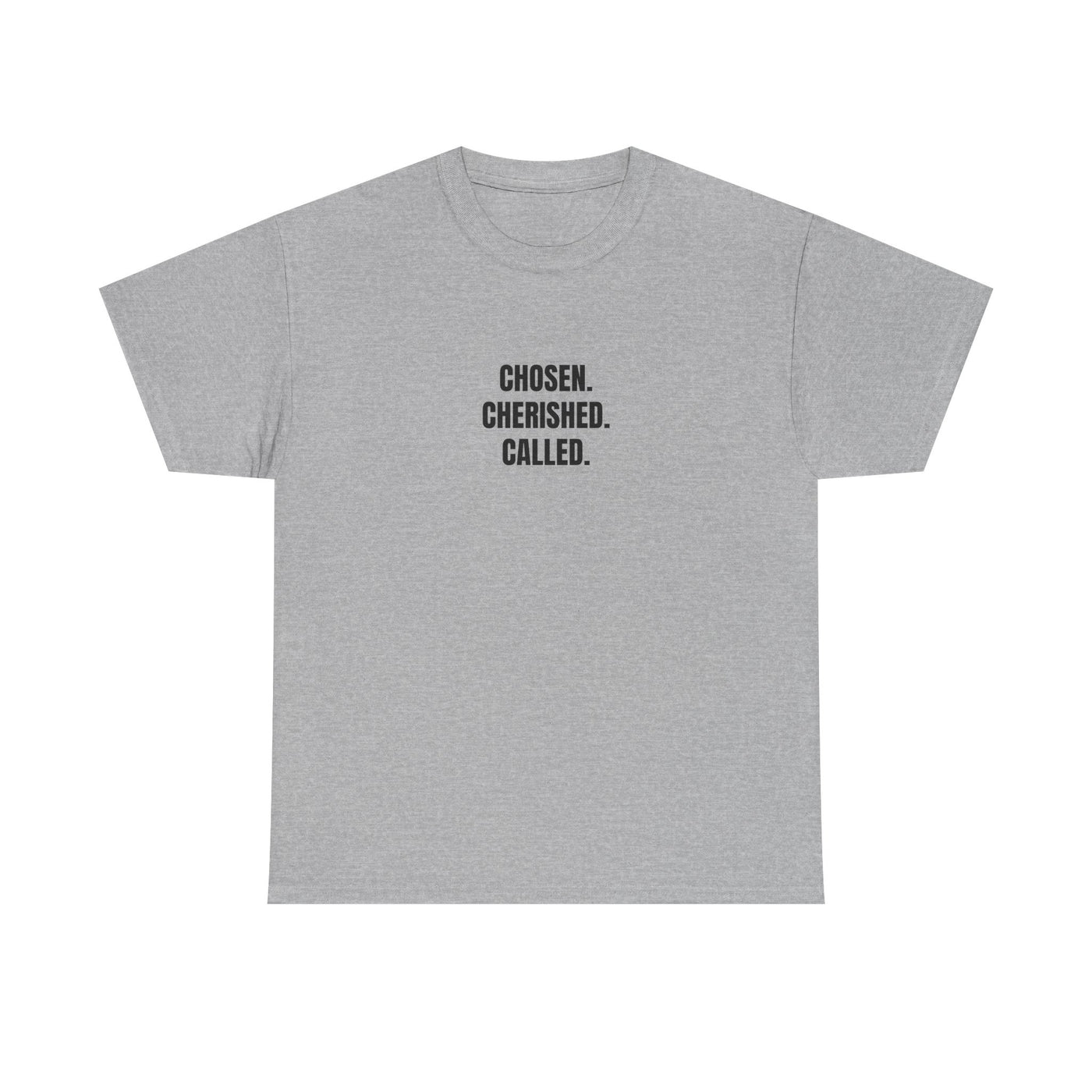 Chosen Cherished Called Unisex Heavy Cotton Tee, Inspirational T-Shirt