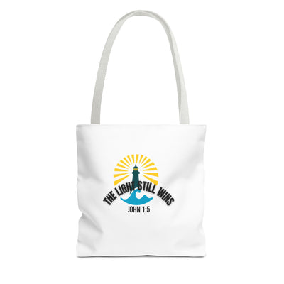Light of Hope Tote Bag - Inspirational Messenger, Religious Tote, Everyday Carry-all