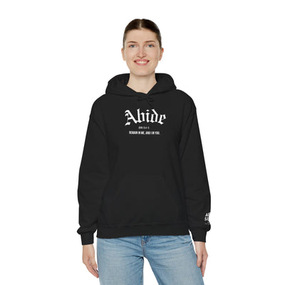Cozy Abide Hoodie for Faith & Inspiration, Unisex Sweatshirt for Everyday Wear