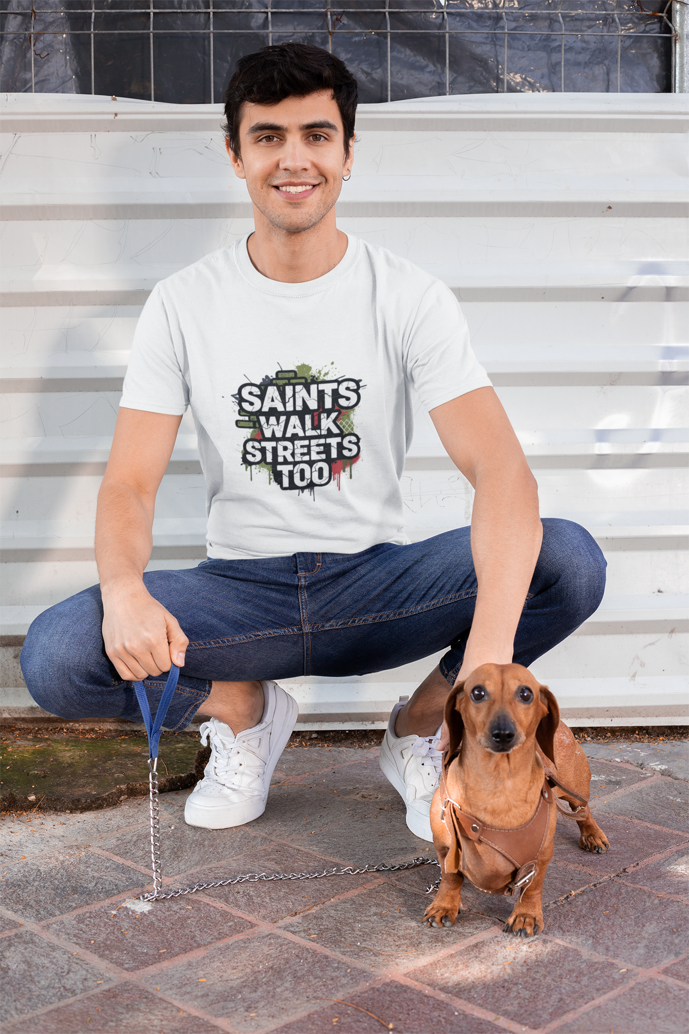 Saints Walk Streets Too T-Shirt – Unisex Urban Streetwear Tee | Casual Faith Apparel