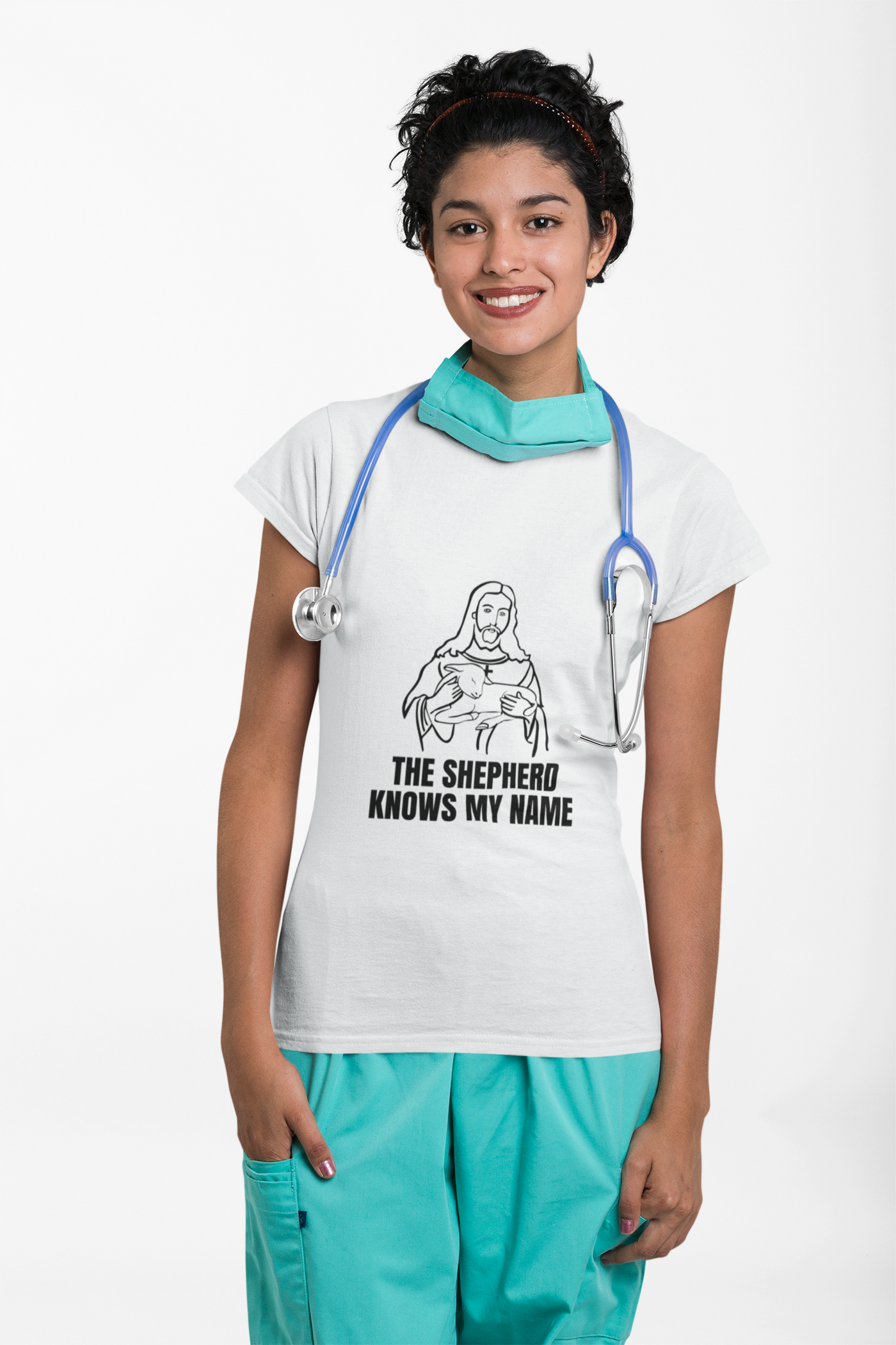 Shepherd Tee, Unisex Heavy Cotton Tee for Faith, Christian Gift, Religious Apparel, Bible Quotes, Everyday Wear