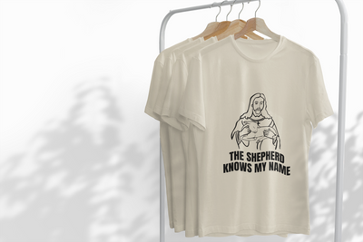 Shepherd Tee, Unisex Heavy Cotton Tee for Faith, Christian Gift, Religious Apparel, Bible Quotes, Everyday Wear
