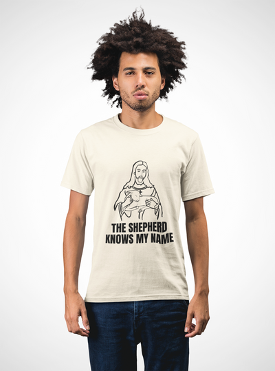 Shepherd Tee, Unisex Heavy Cotton Tee for Faith, Christian Gift, Religious Apparel, Bible Quotes, Everyday Wear