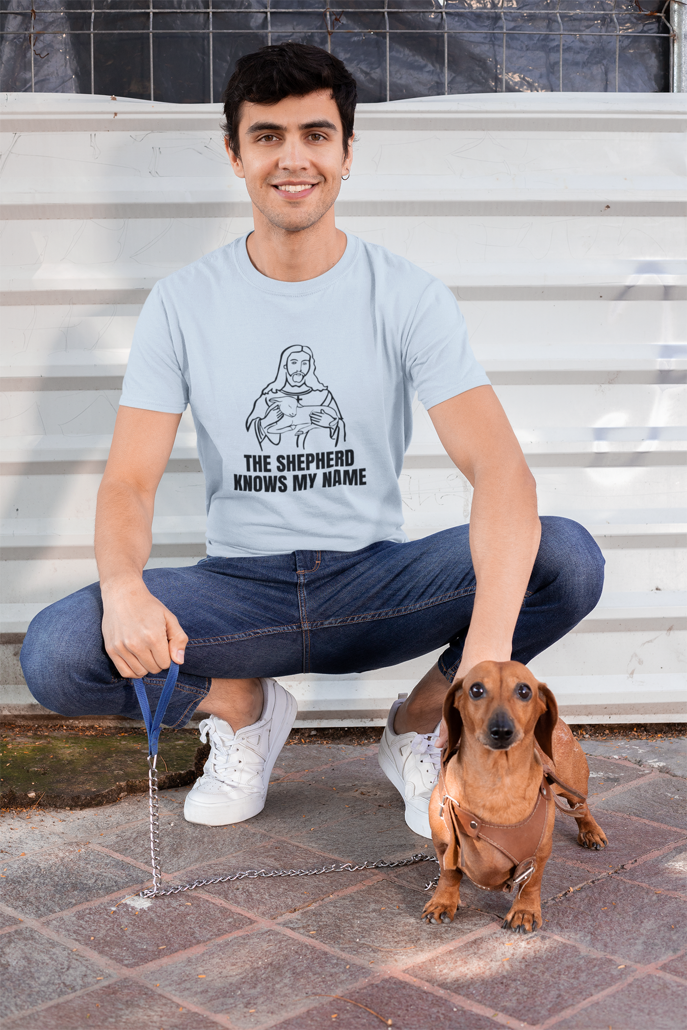 Shepherd Tee, Unisex Heavy Cotton Tee for Faith, Christian Gift, Religious Apparel, Bible Quotes, Everyday Wear