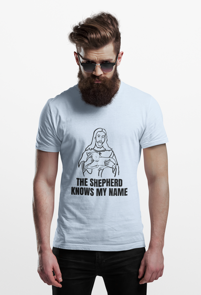 Shepherd Tee, Unisex Heavy Cotton Tee for Faith, Christian Gift, Religious Apparel, Bible Quotes, Everyday Wear