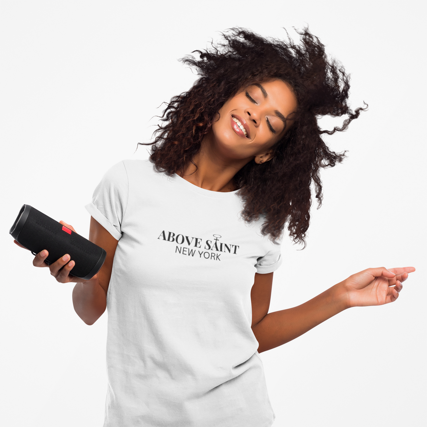 Above Saint New York Signature Logo Tee | Minimalist Christian Streetwear