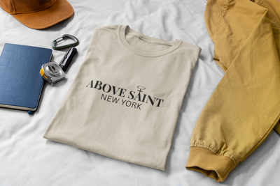 Above Saint New York Signature Logo Tee | Minimalist Christian Streetwear