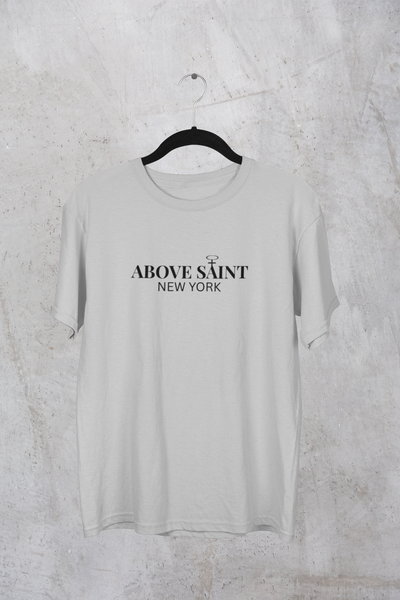 Above Saint New York Signature Logo Tee | Minimalist Christian Streetwear