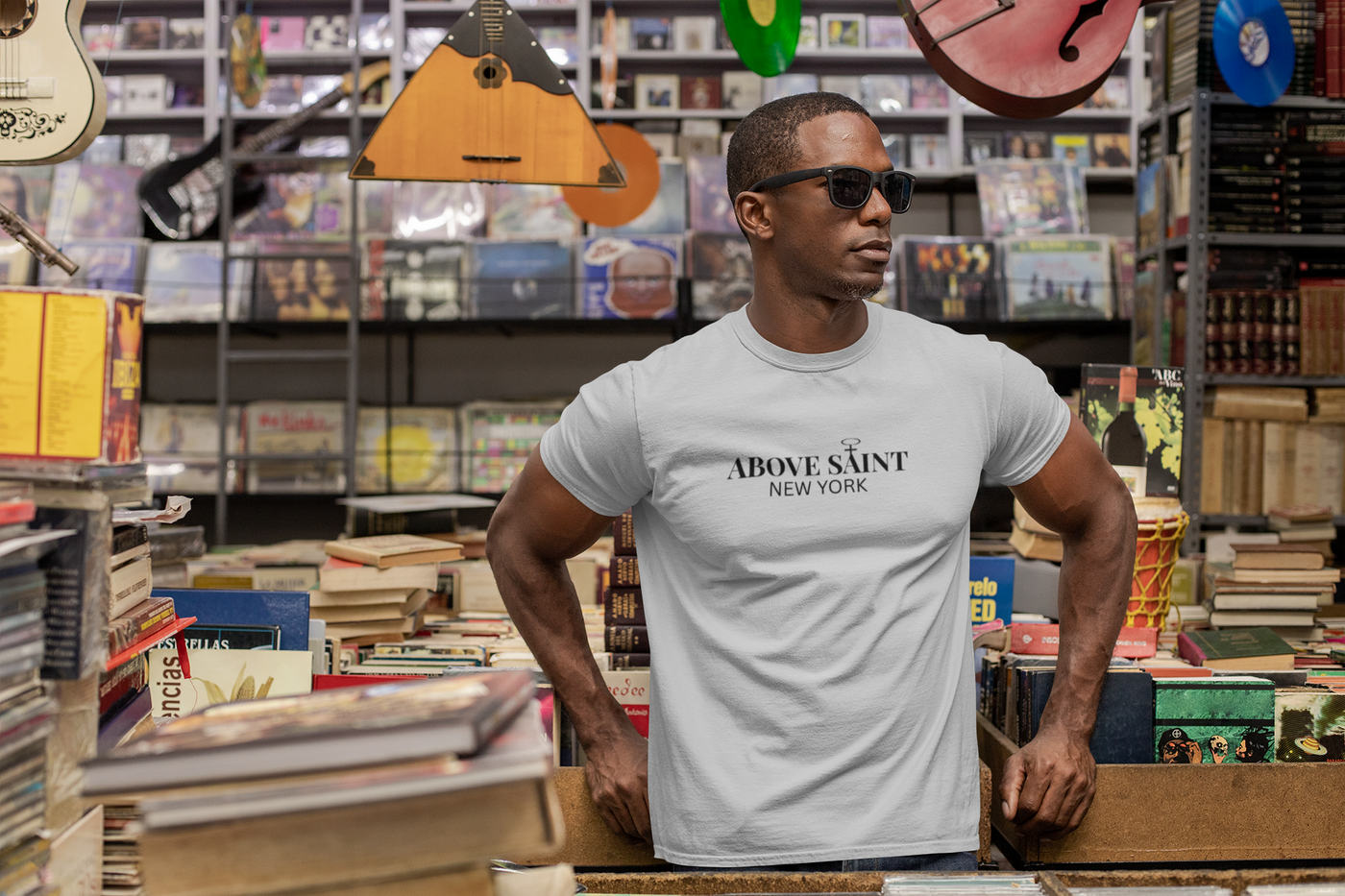 Above Saint New York Signature Logo Tee | Minimalist Christian Streetwear