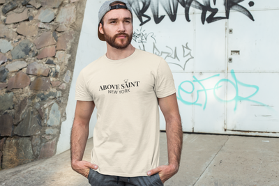 Above Saint New York Signature Logo Tee | Minimalist Christian Streetwear