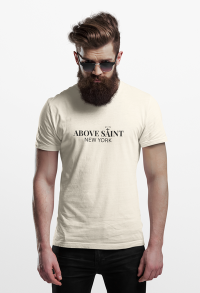 Above Saint New York Signature Logo Tee | Minimalist Christian Streetwear