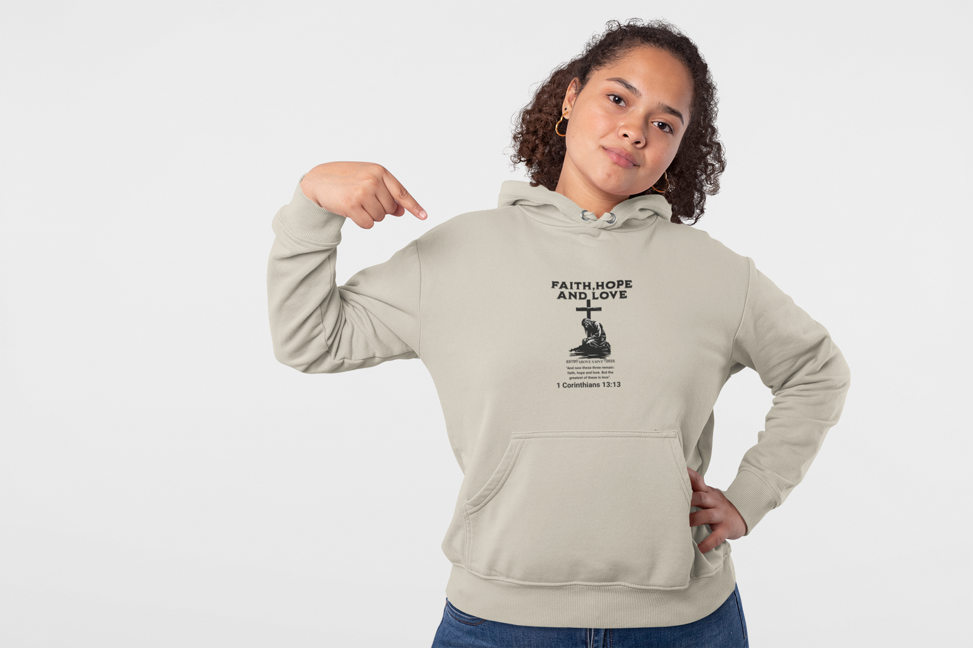 Faith, Hope & Love Hoodie | Inspirational Christian Apparel