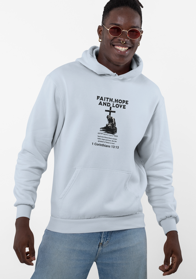 Faith, Hope & Love Hoodie | Inspirational Christian Apparel