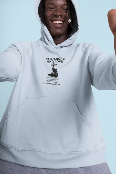Faith, Hope & Love Hoodie | Inspirational Christian Apparel