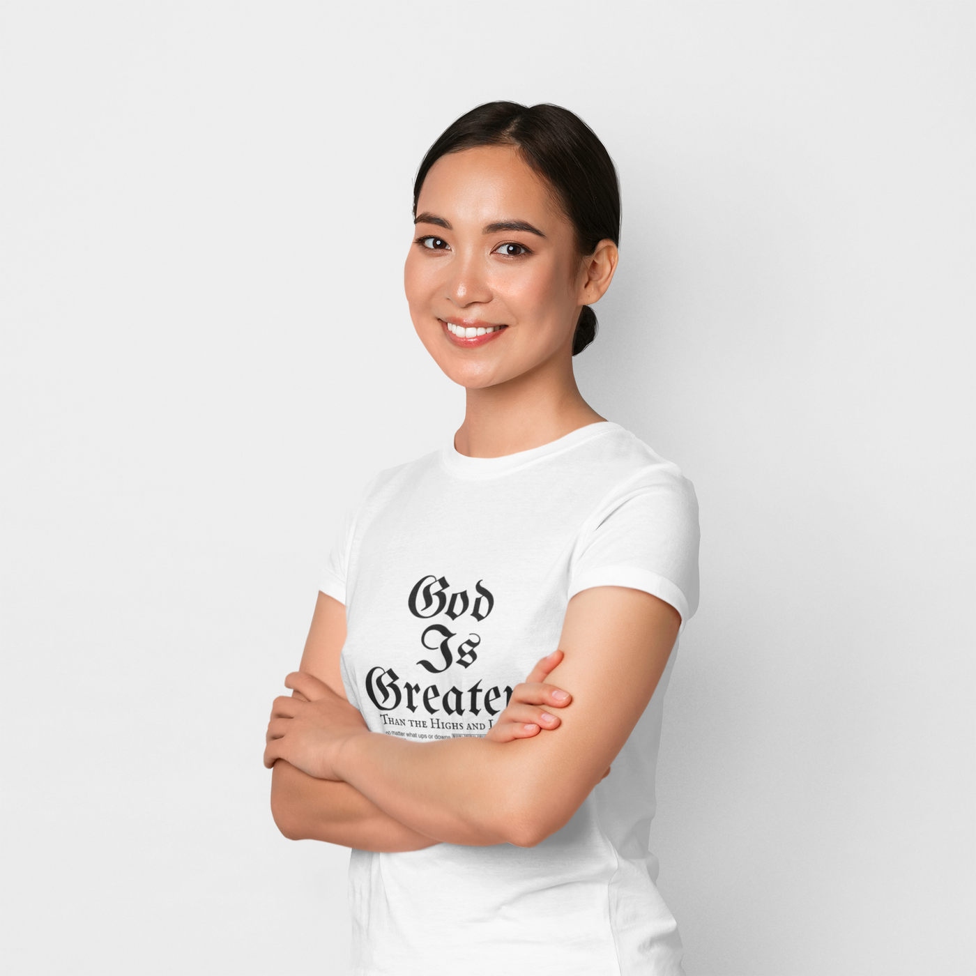 God Is Greater Unisex Heavy Cotton Tee, Faith-Based T-Shirt