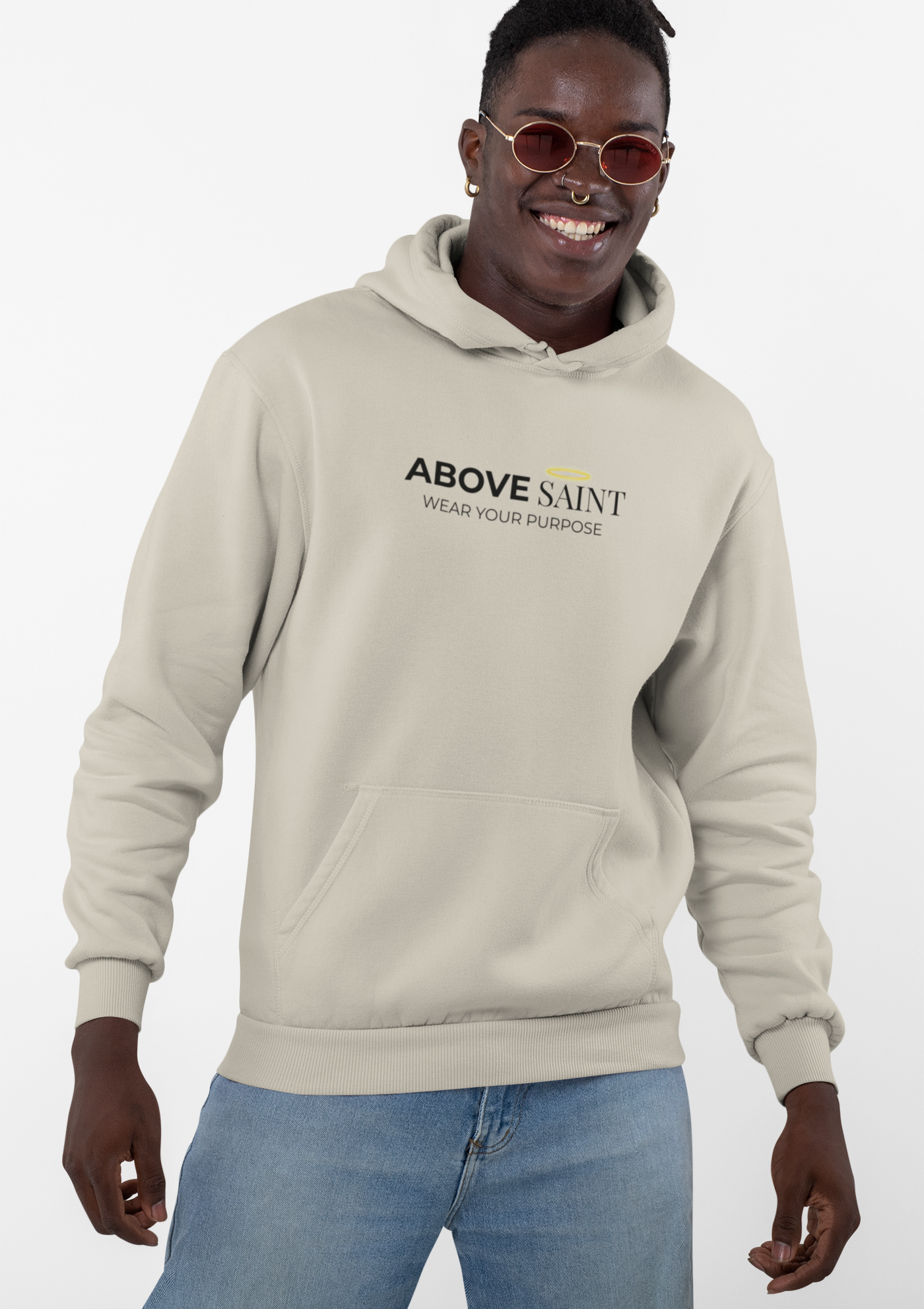 'Above Saint' Logo Design Hoodie