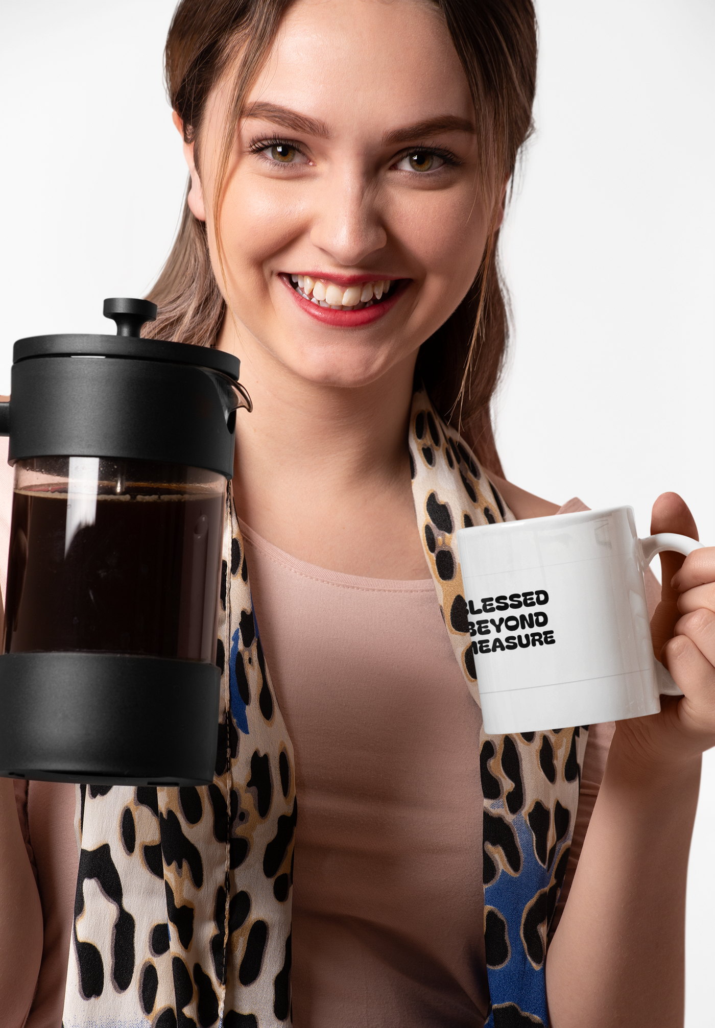 Blessed Beyond Measure Mug | Inspirational Coffee Cup, Motivational Drinkware, Gift for Friends, Encouragement Mug