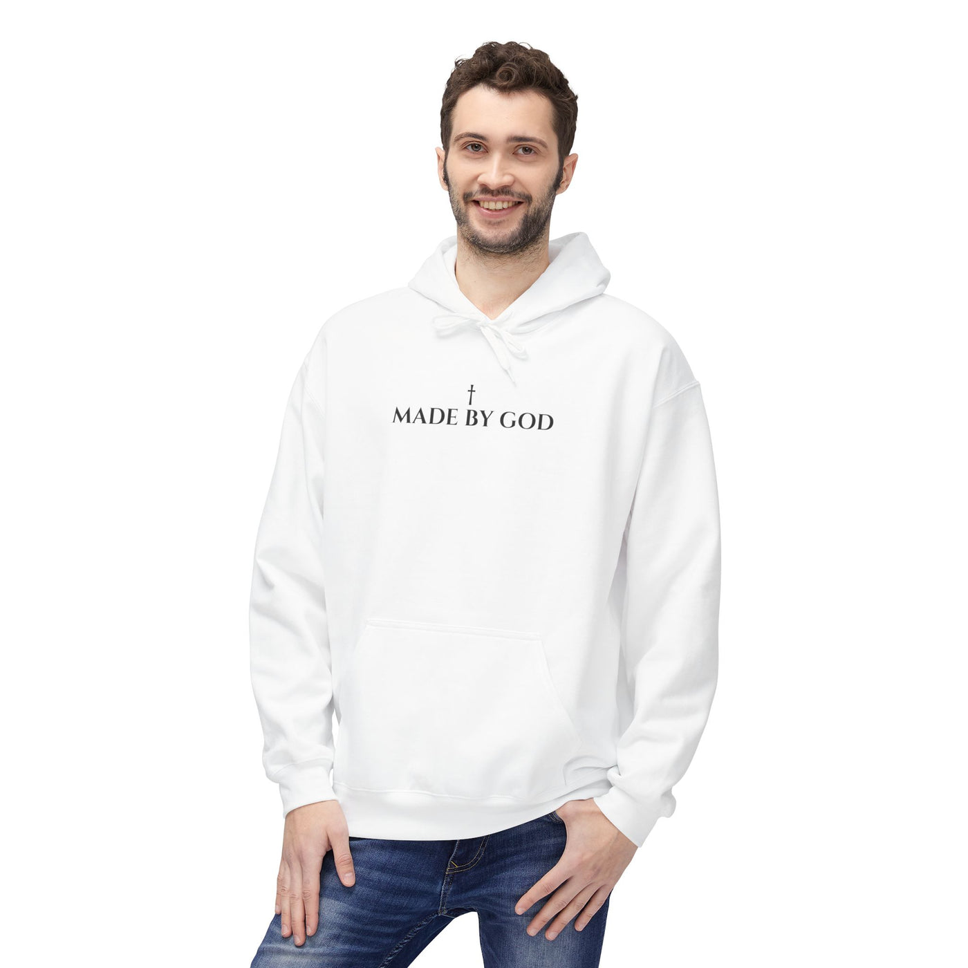 Unisex Made by God Hoodie, Inspirational Apparel