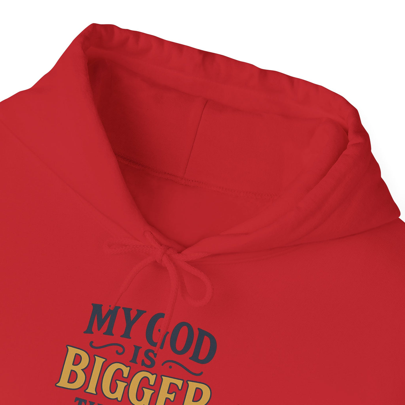Inspirational Heavy Blend Hoodie | My God is Bigger Than My Problems