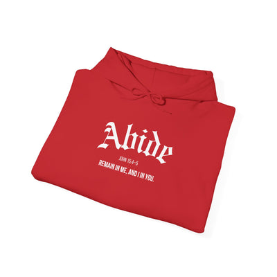 Cozy Abide Hoodie for Faith & Inspiration, Unisex Sweatshirt for Everyday Wear