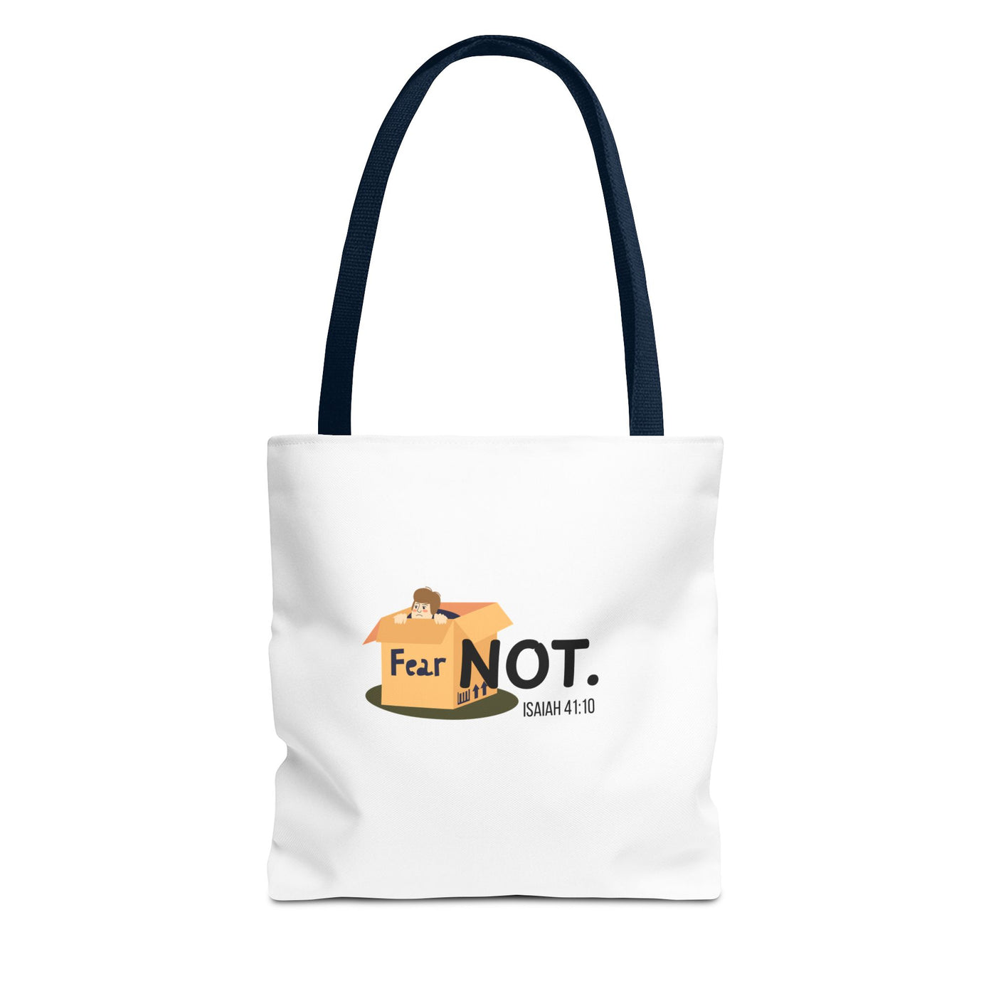 Fear Not Inspirational Tote Bag, Motivational Shopping Bag