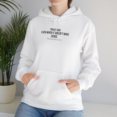 Trust God  Inspirational Sweatshirt, Faith-Based Apparel, Comfortable Unisex Hoodie