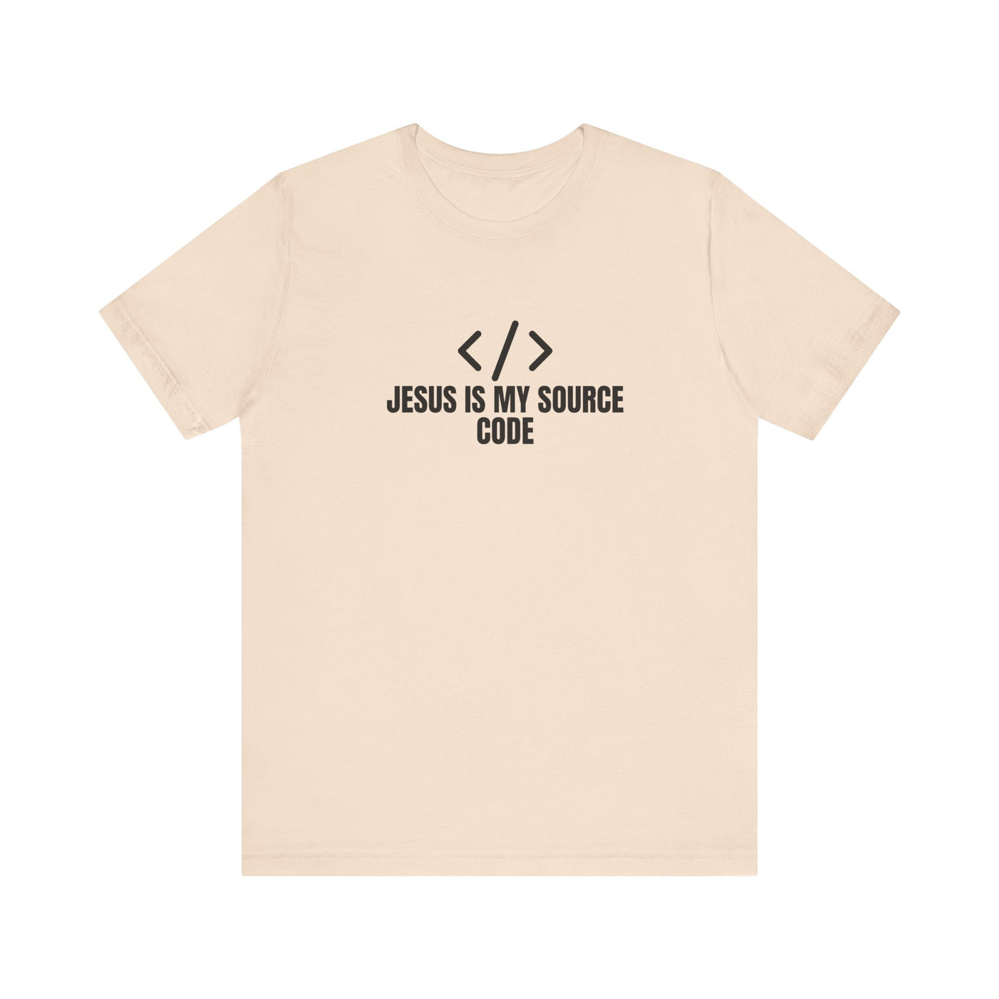 Faith-Inspired Tech Tee, Jesus Is My Source Code Shirt, Unisex