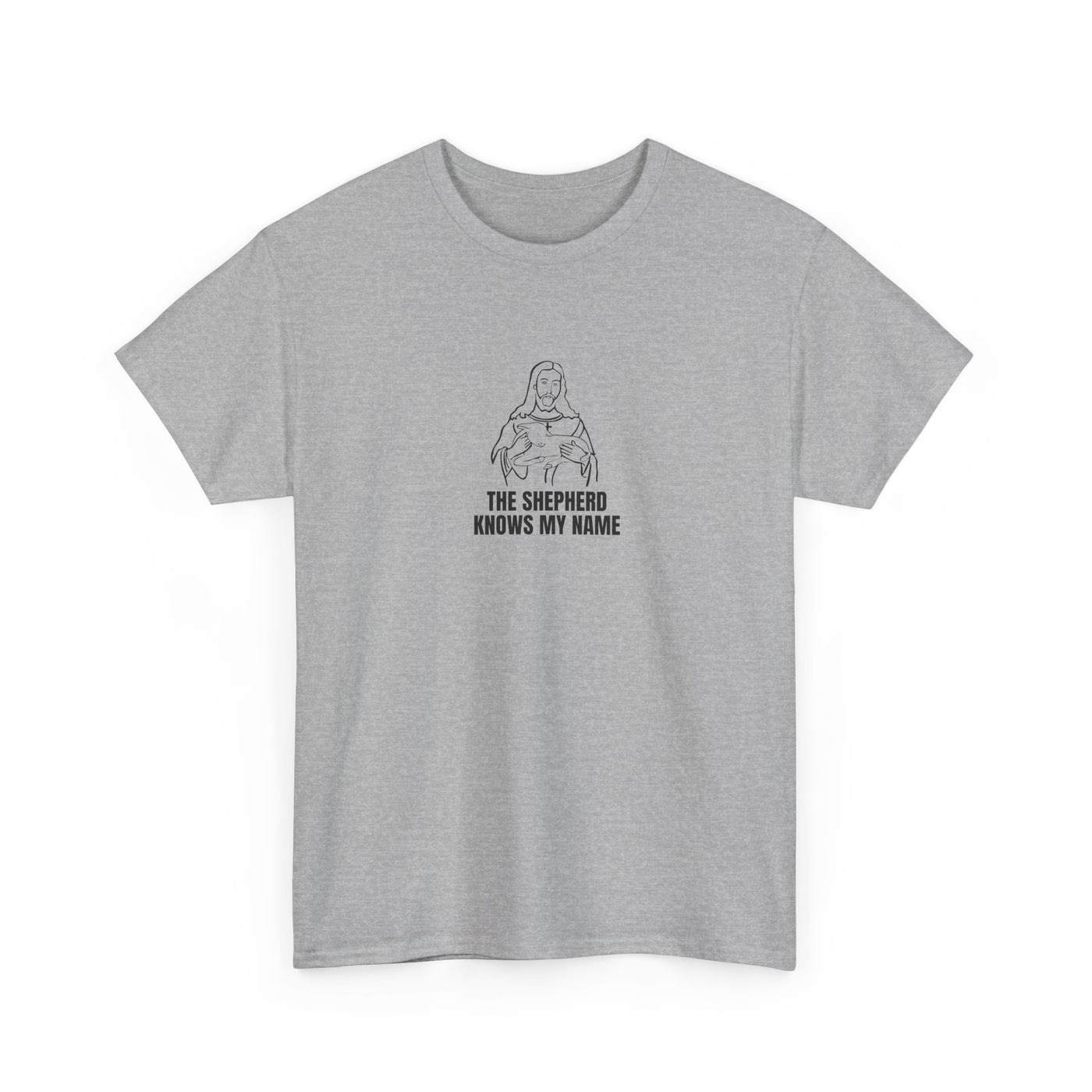 Shepherd Tee, Unisex Heavy Cotton Tee for Faith, Christian Gift, Religious Apparel, Bible Quotes, Everyday Wear