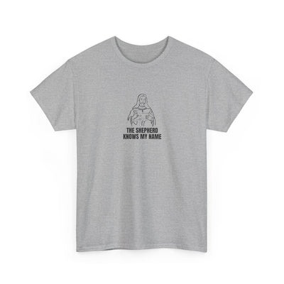 Shepherd Tee, Unisex Heavy Cotton Tee for Faith, Christian Gift, Religious Apparel, Bible Quotes, Everyday Wear