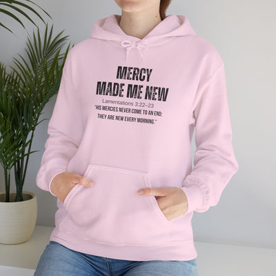 Inspirational Hoodie: Mercy Made Me New, Faith Sweatshirt