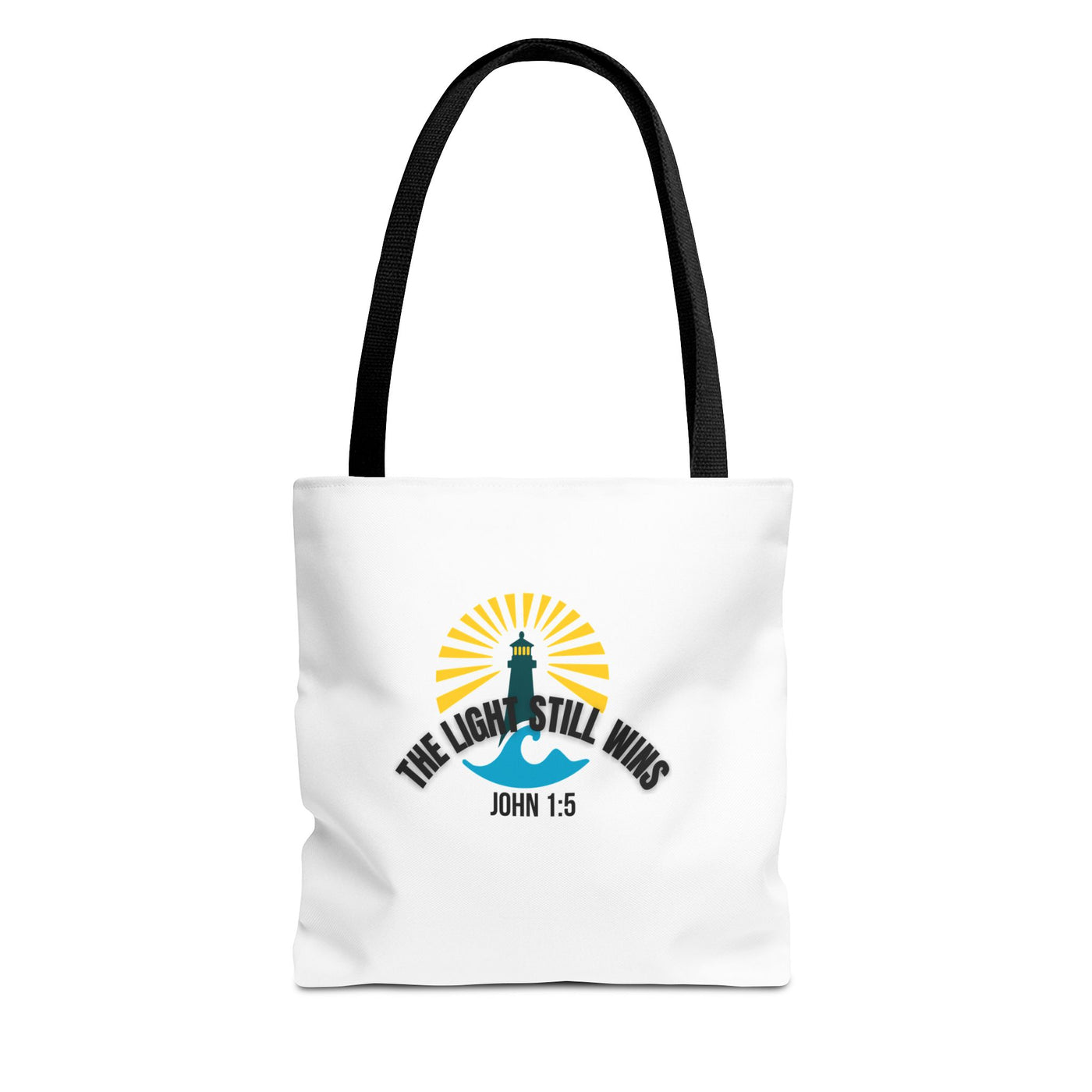 Light of Hope Tote Bag - Inspirational Messenger, Religious Tote, Everyday Carry-all
