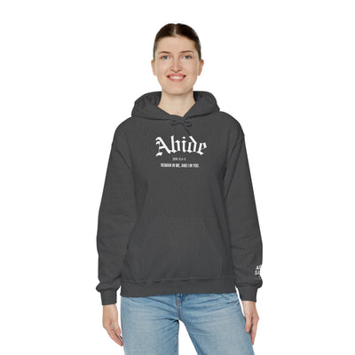 Cozy Abide Hoodie for Faith & Inspiration, Unisex Sweatshirt for Everyday Wear