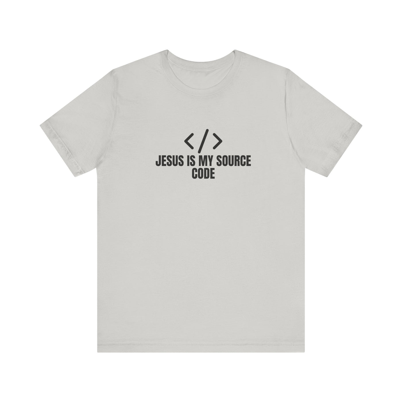 Faith-Inspired Tech Tee, Jesus Is My Source Code Shirt, Unisex