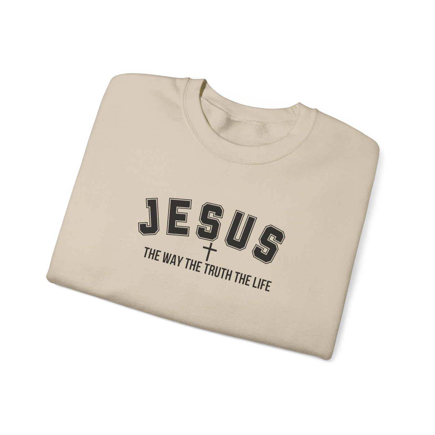 Jesus The Way The Truth The Life Faith-Inspired Crewneck Sweatshirt
