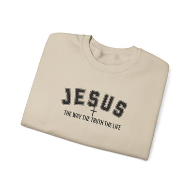 Jesus The Way The Truth The Life Faith-Inspired Crewneck Sweatshirt