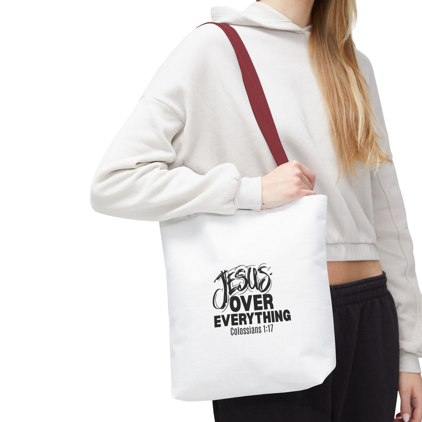 Inspirational Tote Bag | Jesus Over Everything | Faith Inspired  Everyday Use
