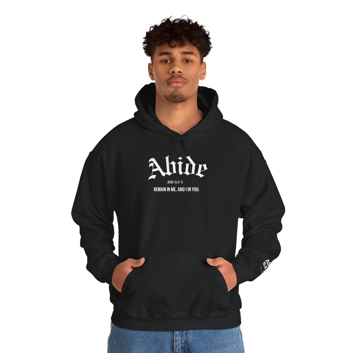 Cozy Abide Hoodie for Faith & Inspiration, Unisex Sweatshirt for Everyday Wear