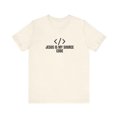 Faith-Inspired Tech Tee, Jesus Is My Source Code Shirt, Unisex