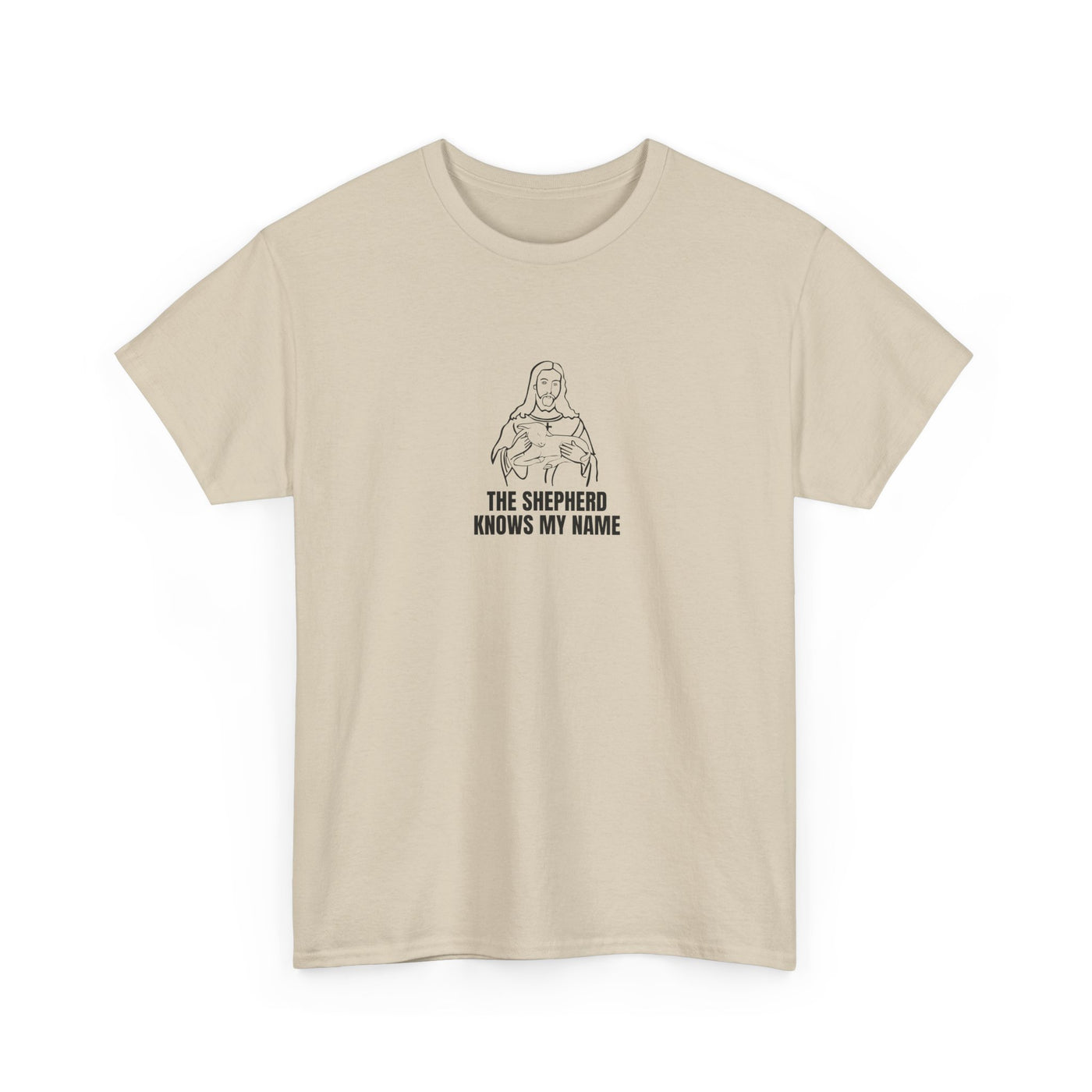 Shepherd Tee, Unisex Heavy Cotton Tee for Faith, Christian Gift, Religious Apparel, Bible Quotes, Everyday Wear