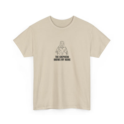 Shepherd Tee, Unisex Heavy Cotton Tee for Faith, Christian Gift, Religious Apparel, Bible Quotes, Everyday Wear