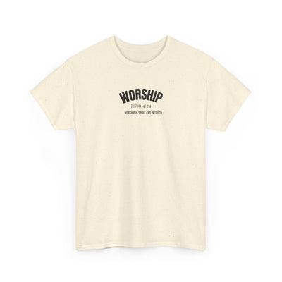 Worship Inspirational Unisex Tee, Faith-based T-Shirt, Religious Apparel