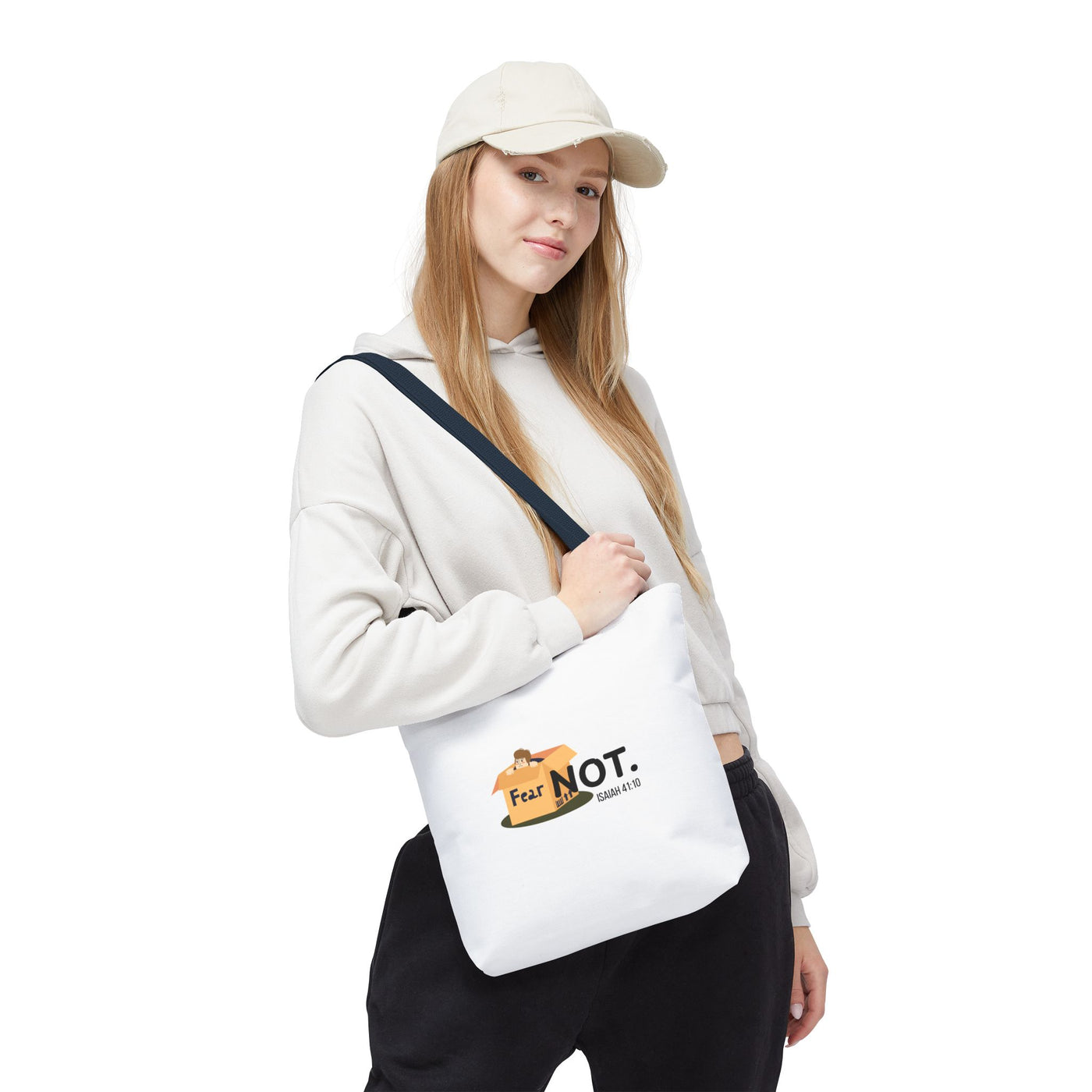 Fear Not Inspirational Tote Bag, Motivational Shopping Bag
